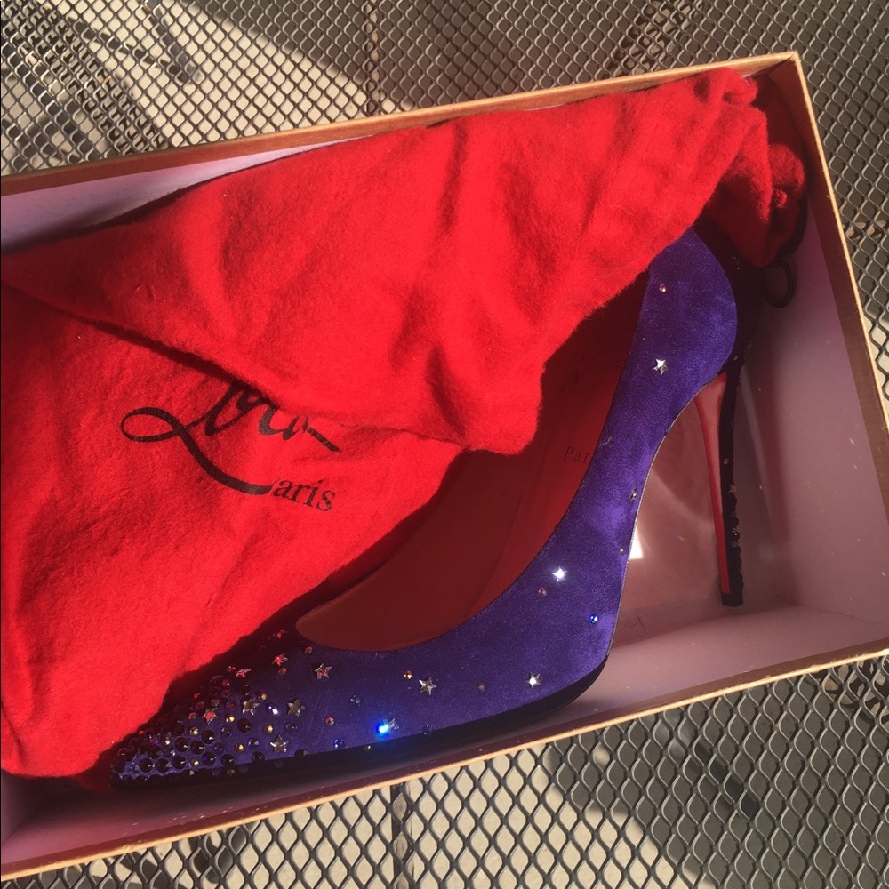 Christian Louboutin blue heels